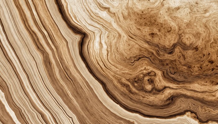 Fototapete Pattern of rings of a tree