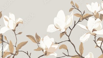 Fototapete pattern with flowers