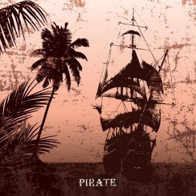 Piraten auf Insel Vinatge