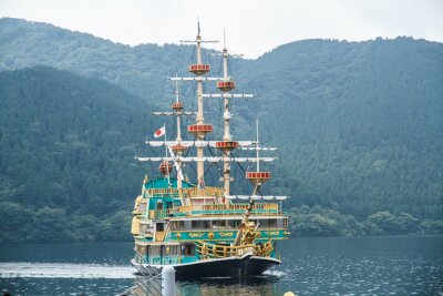 Fototapete Piratenschiff in Farbe