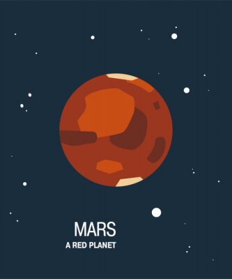 Planet Mars moderne Grafik