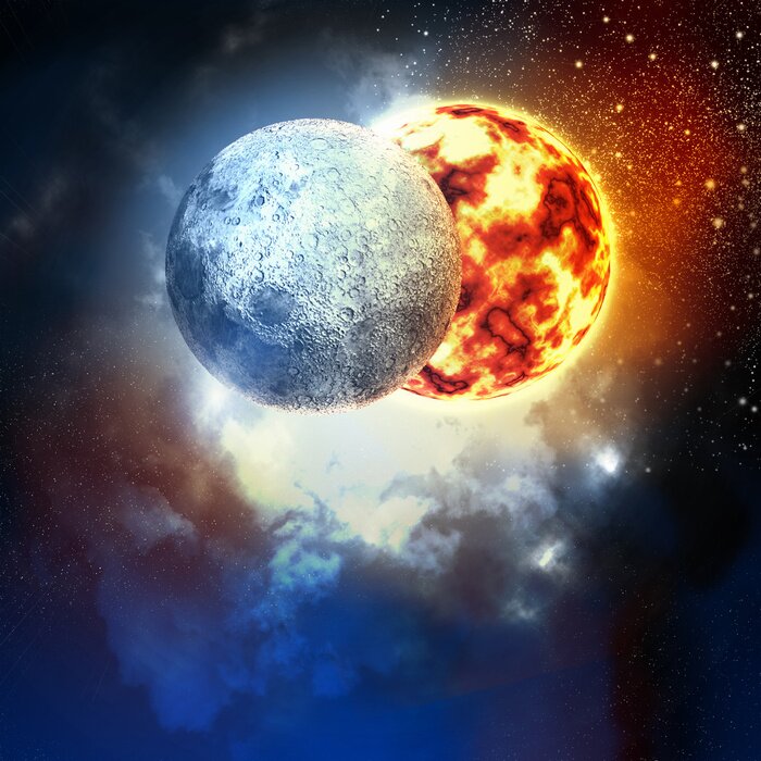 Fototapete Planeten in Weltraum