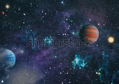 Fototapete Planeten, Sterne und Galaxien