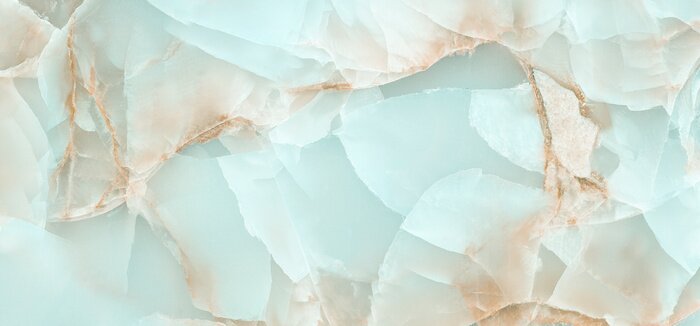 Fototapete Polierter hellblauer Onyx