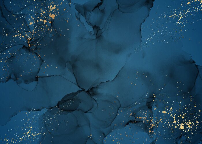 Fototapete Pollen und marineblaue Farben