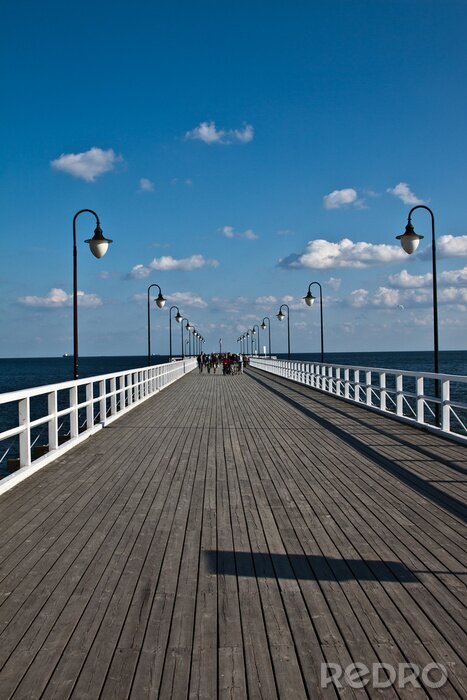Fototapete Polnische Seebrücke in Gdynia