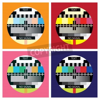 Fototapete Pop-Art-Bild im Fernsehen