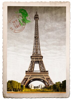 Fototapete Postkarte aus Paris