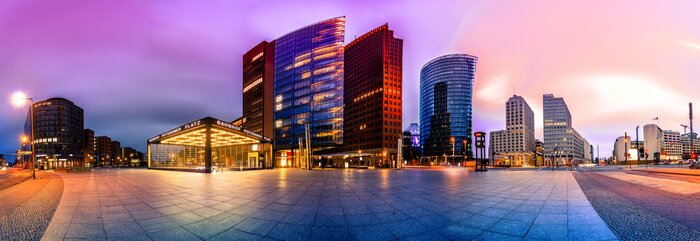 Fototapete Potsdamer Platz am Abend