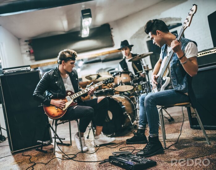 Fototapete Probe einer Musikkapelle