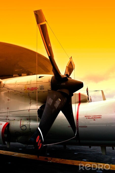 Fototapete Propeller eines Flugzeugs