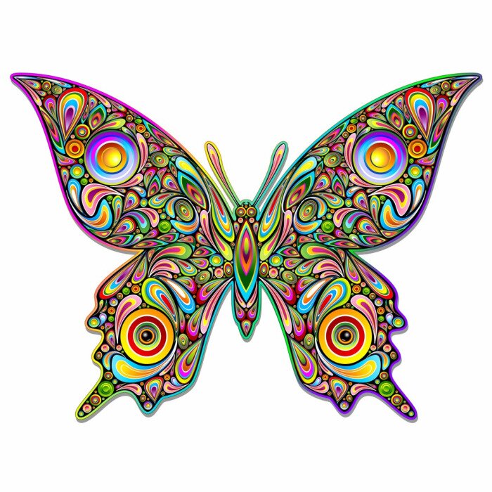 Fototapete Psychedelischer Schmetterling