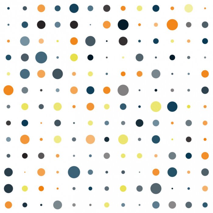 Fototapete Punkte in Retro-Farbtönen