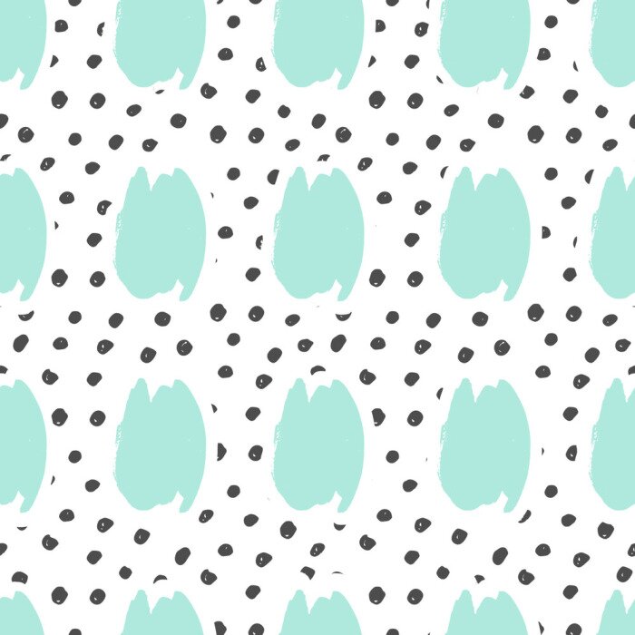 Fototapete Punkte und Kreise auf weißem Hintergrund