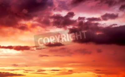 Fototapete Purpurroter Sonnenuntergang