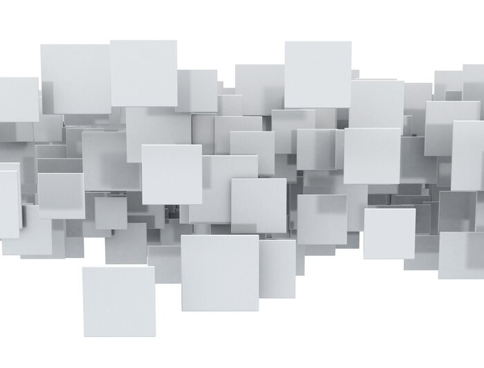 Fototapete Quadrathintergrund 3D