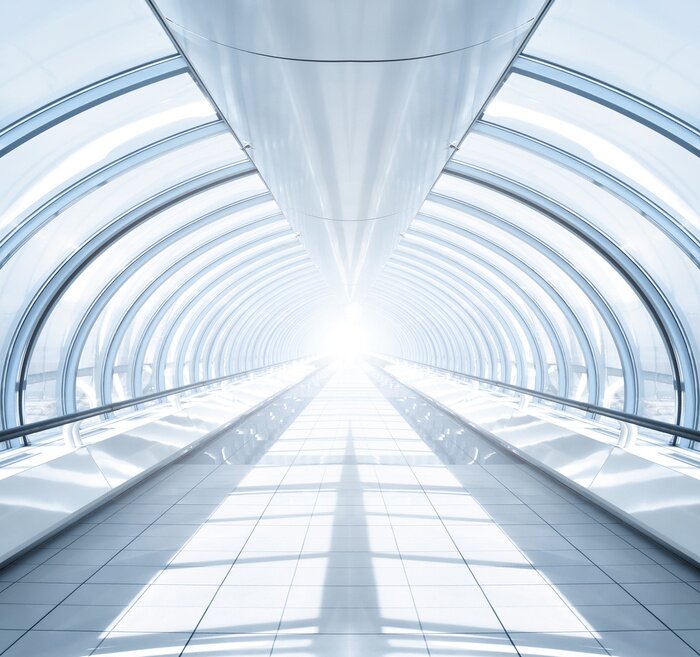 Fototapete Räumliche 3D-Halle