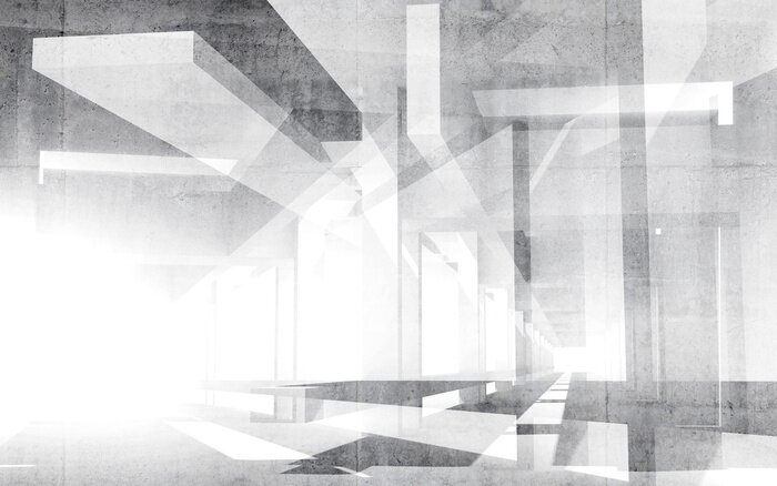 Fototapete Räumliche Geometrie