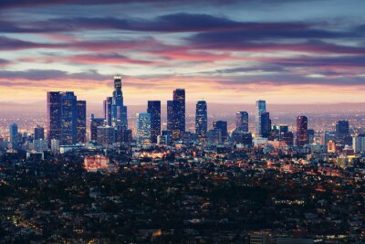Fototapete Räumliche Landschaft von Los Angeles