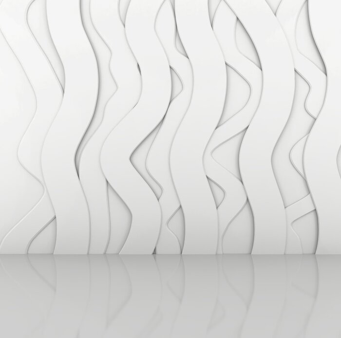 Fototapete Räumliche organische Formen