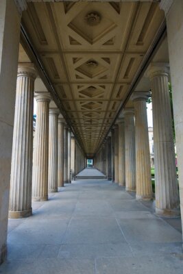 Fototapete Räumliche Säulen