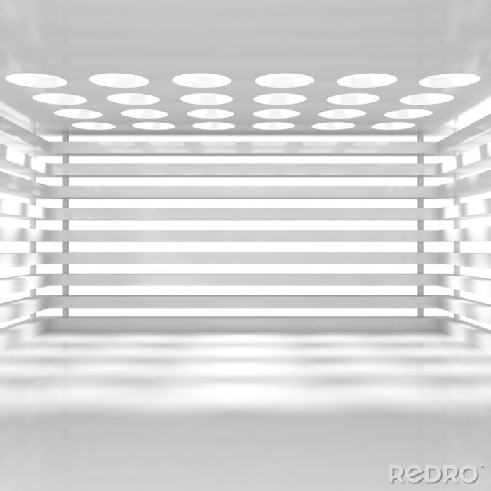 Fototapete Räumliche Streifen und Kreise