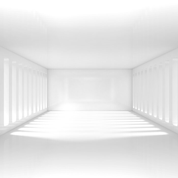 Fototapete Räumlicher Effekt von Licht