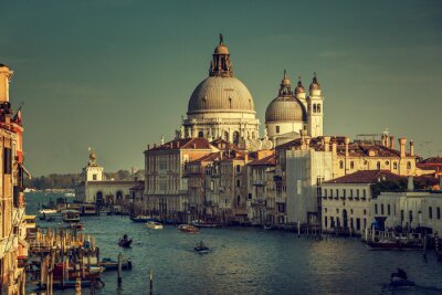 Fototapete Räumliches panorama von venedig