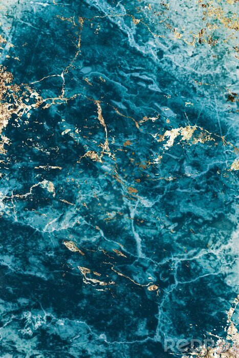 Fototapete Raues Meer aus blauem Marmor