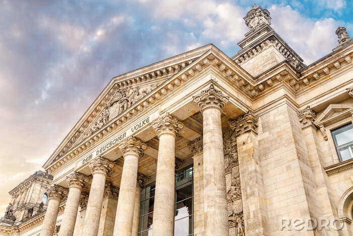 Fototapete Reichstagssäulen in Berlin