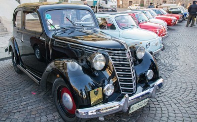 Fototapete Reihe von klassischen Autos