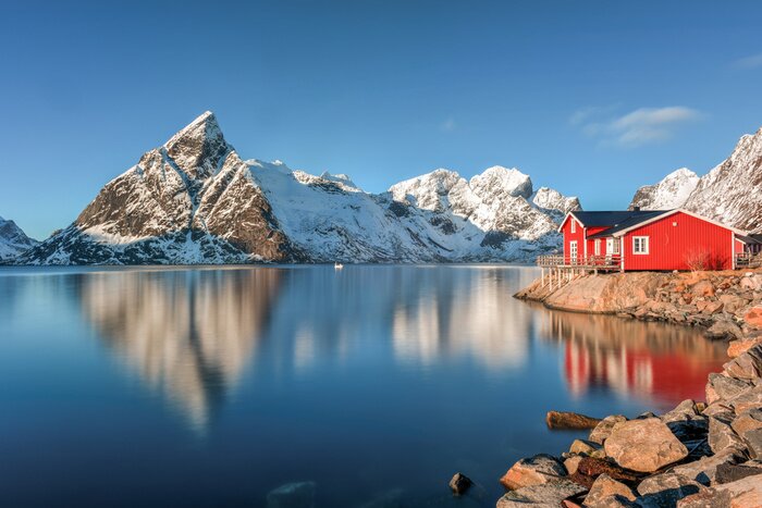 Fototapete Reine, Lofoten Inseln, Norwegen