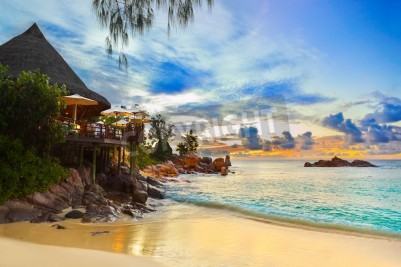 Fototapete Restaurant am Strand