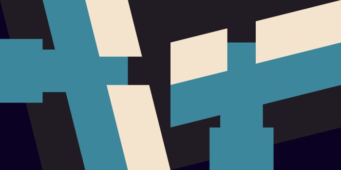 Fototapete Retro-Bauhaus-Geometrie