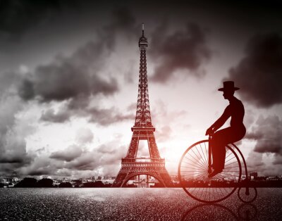 Fototapete Retro Eiffelturm
