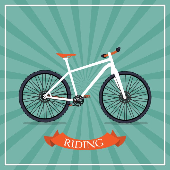 Fototapete Retro-Fahrrad