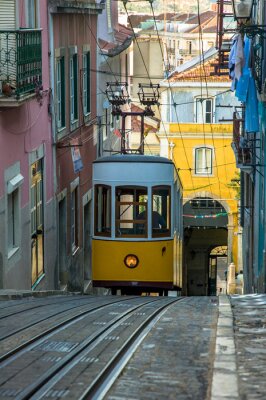 Fototapete Retro Fahrzeug in der Stadt Lissabon