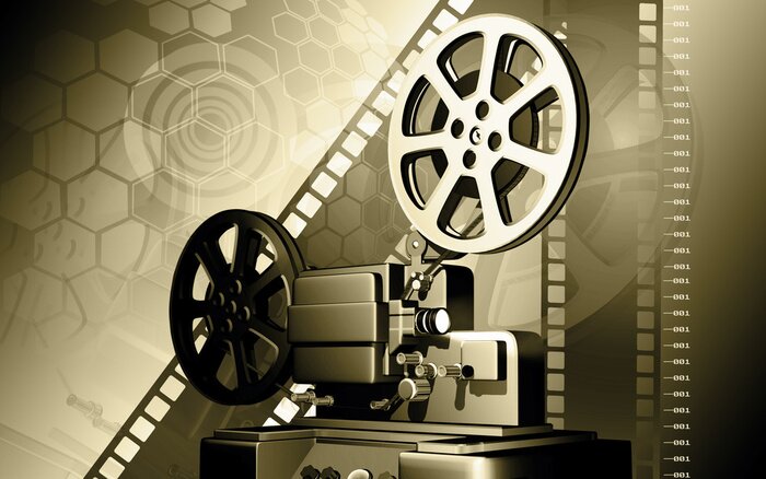 Fototapete Retro-Filmprojektor