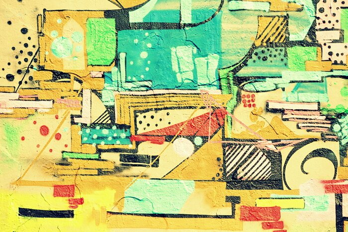 Fototapete Retro Graffiti