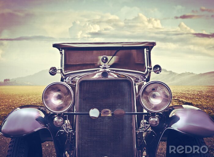 Fototapete Retro Luxusfahrzeug