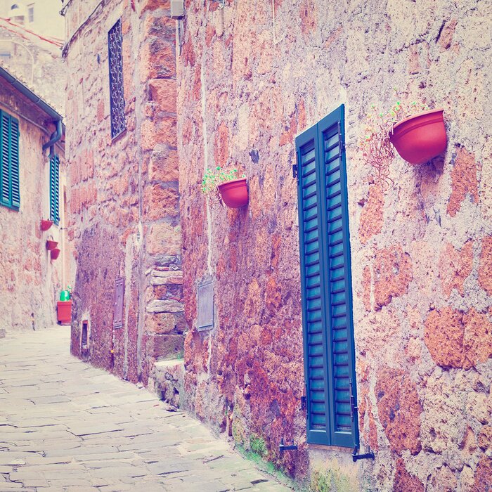 Fototapete Retro-Steinstraßen