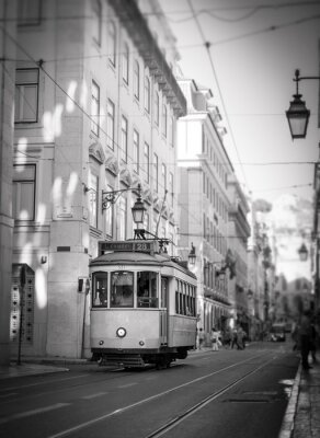 Fototapete Retro-Vintage-Stil in Lissabon