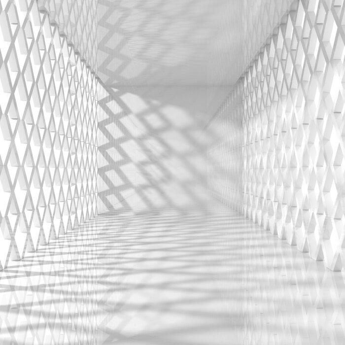Fototapete Rhomben räumliche Komposition