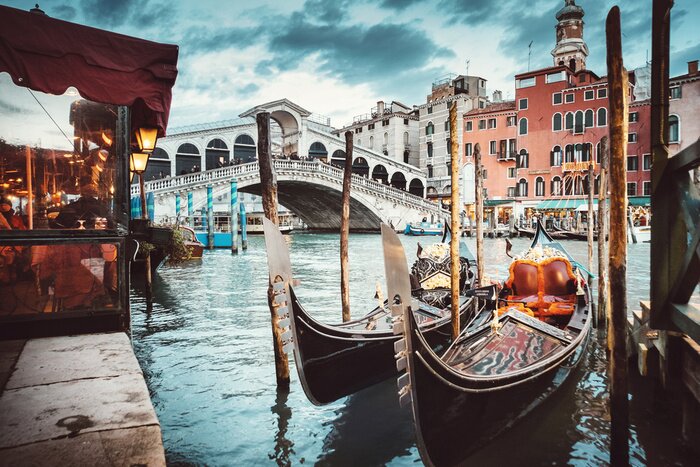 Fototapete Rialto-brücke von venedig