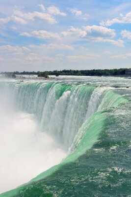 Fototapete Riesiger Wasserfall mit türkisfarbenem Wasser