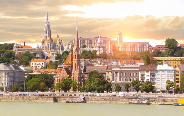 Fototapete Riesiges Schloss in Budapest