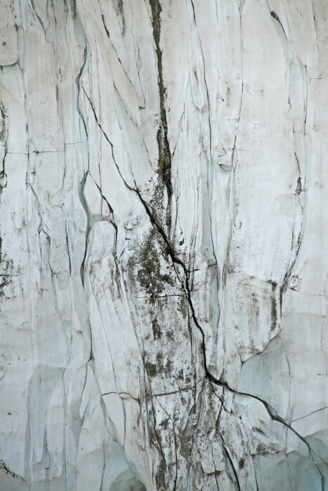 Fototapete Rissige weiße Mauer