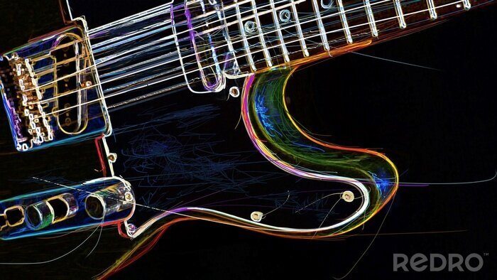 Fototapete Rock Gitarre