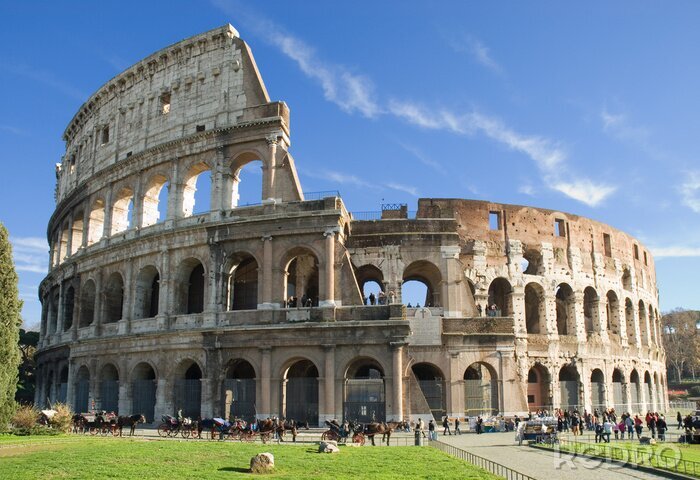 Fototapete Römisches Kolosseum am schönen Tag