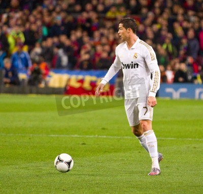 Fototapete Ronaldo vor dem Hintergrund der Fans